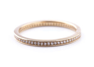 Memoirering in Roségold 585/- mit Brillanten
