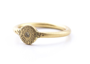 Ring in Roségold 585/- mit Brillanten